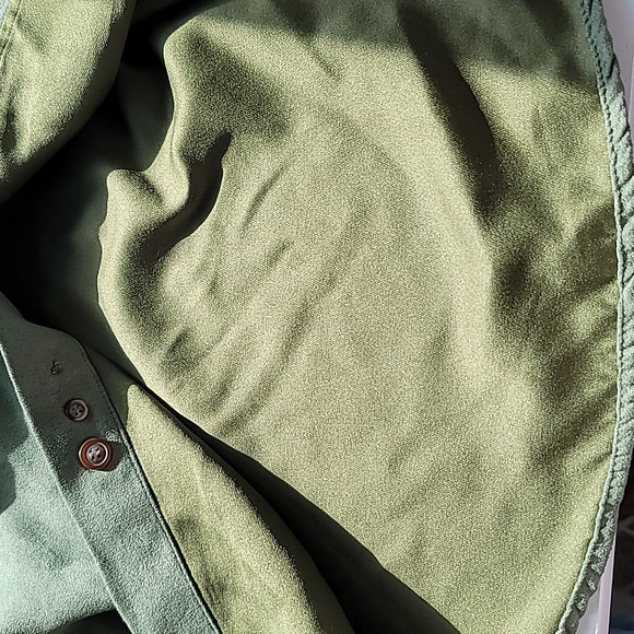 Rugged Earth Outfitters L mens shirt green long sleeve button loose fit gorpcore - Picture 6 of 11